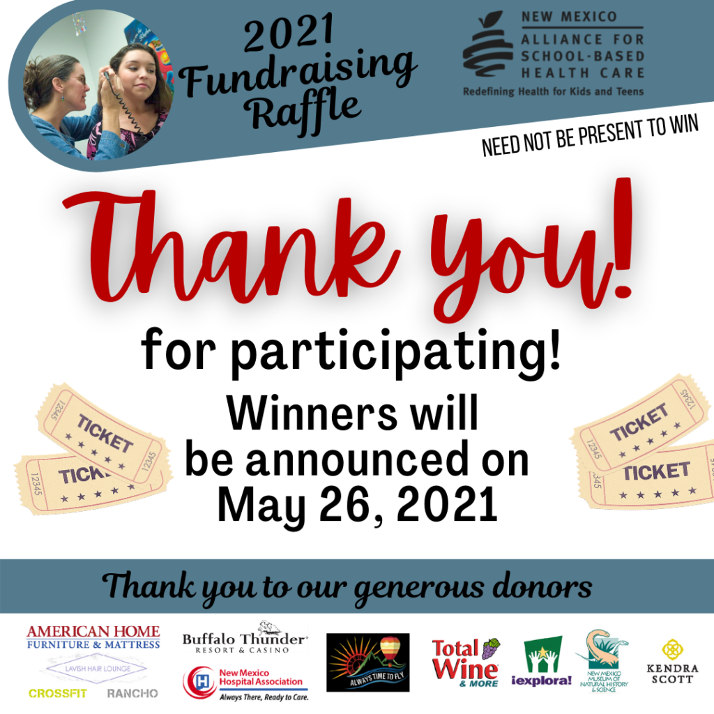 Support Your School Raffle Annual Fundraising Raffle - New Mexico Alliance for School-Based Health ...